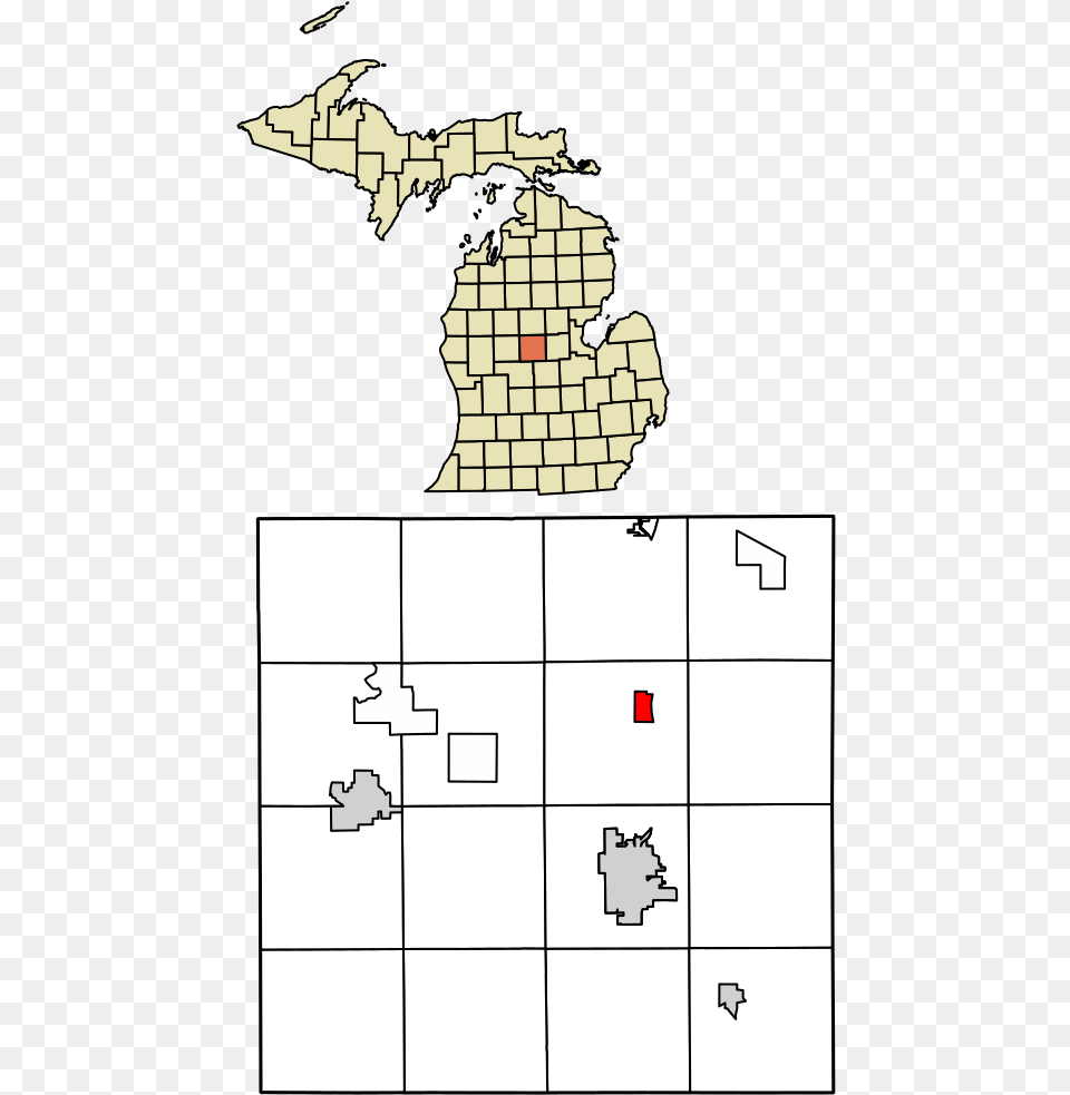 Isabella County Michigan Incorporated And Unincorporated Michigan, Chart, Plot, Map, Adult Free Png Download