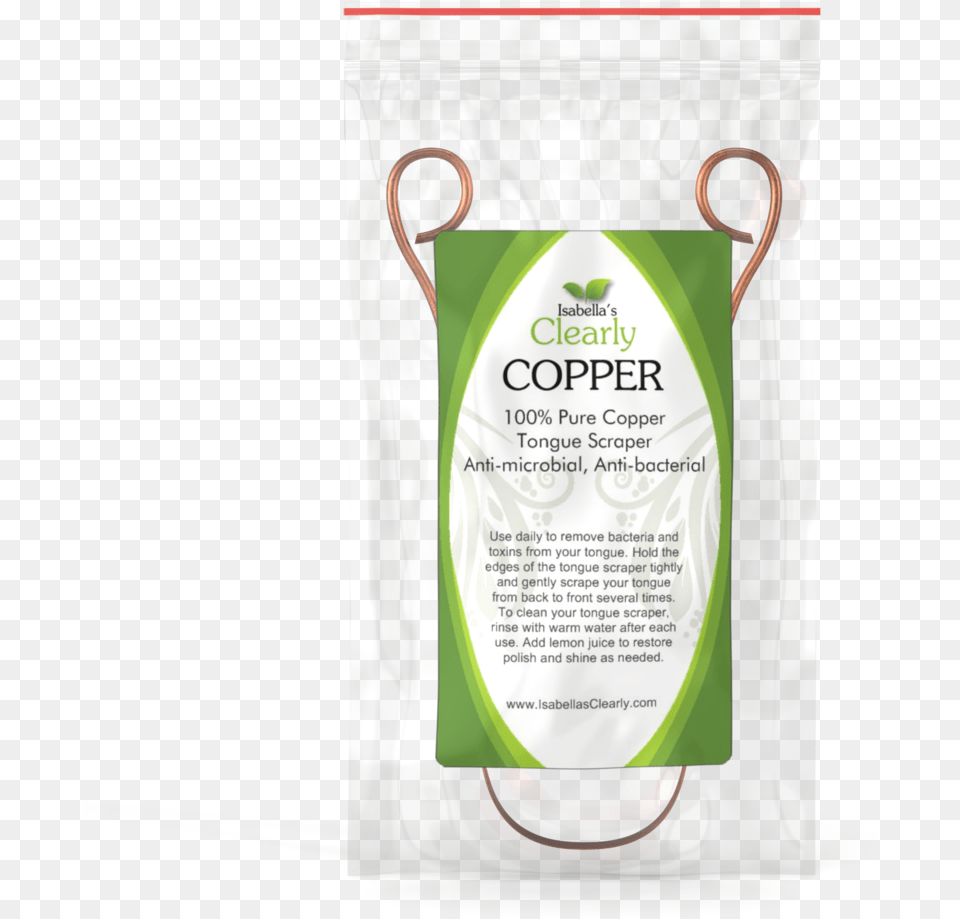 Isabella S Clearly Copper Natural Tongue Scraper And, Advertisement, Poster, Bottle Png Image
