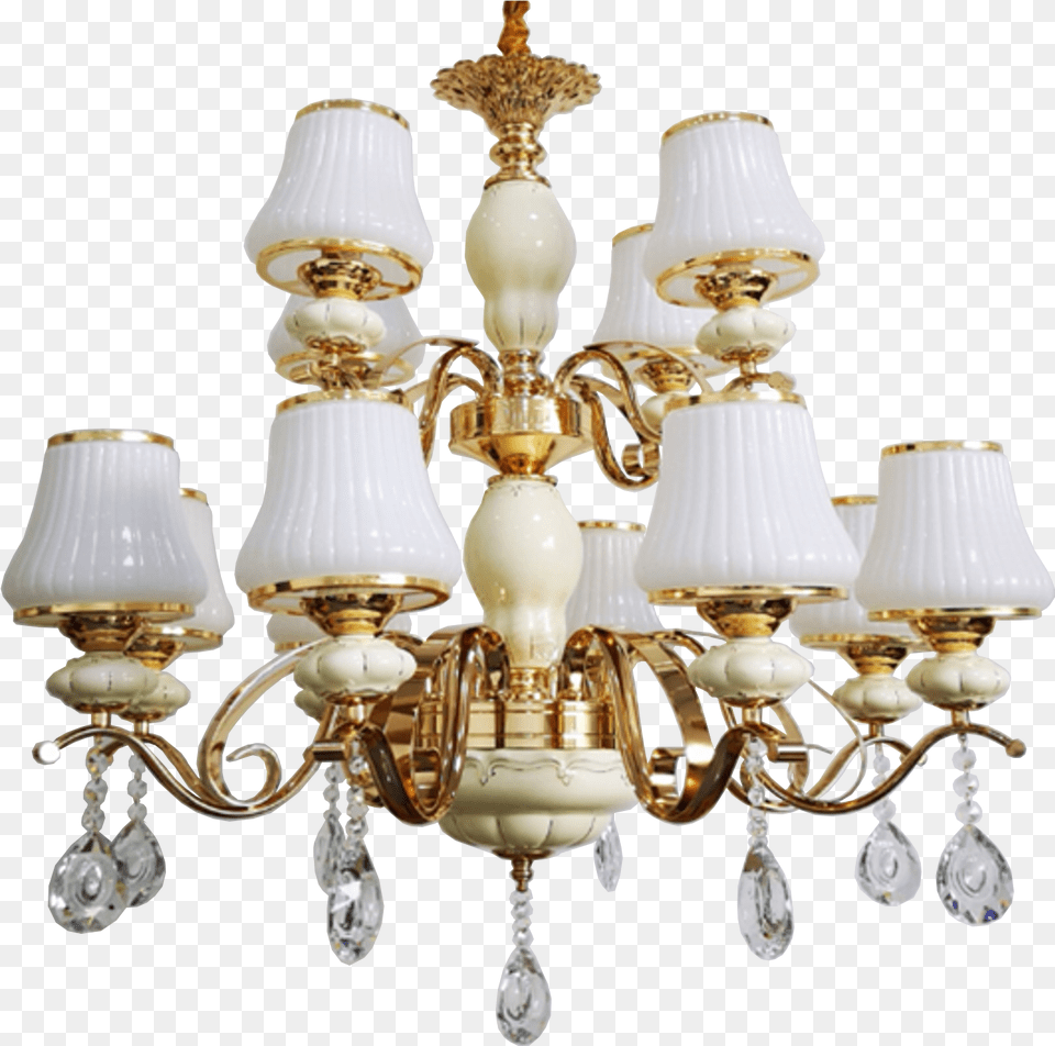 Isabelle 12 Lightfrench Gold Vintage Style Ivory Chandelier, Lamp Png