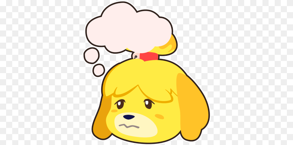 Isabelle Acnh Gif Isabelle Acnh Animalcrossing Discover Isabelle Sad Animal Crossing Gif, Plush, Toy, Face, Head Free Png Download