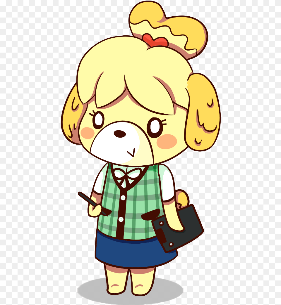 Isabelle Animal Crossing Fan Art, Baby, Person, Bag, Cartoon Png Image