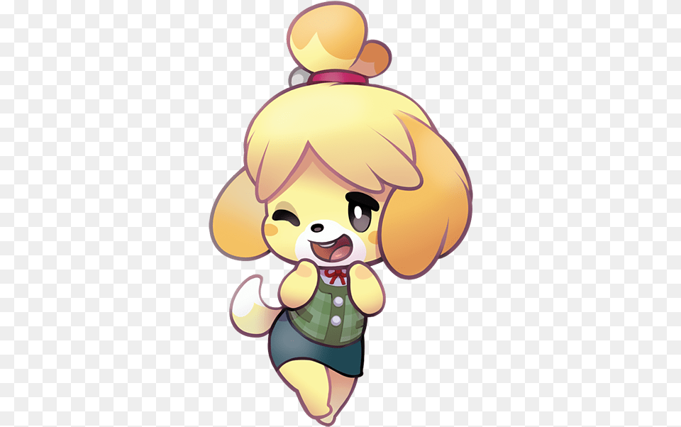 Isabelle From Animal Crossing Stickers Isabelle Animal Crossing Fanart, Cartoon, Nature, Outdoors, Snow Png Image