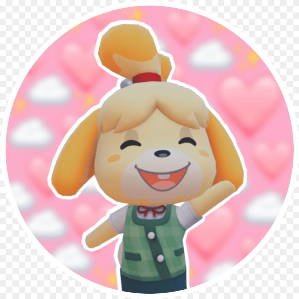 Isabelle Icon Animalcrossing Sticker Happy, Baby, Person, Face, Head Free Png Download