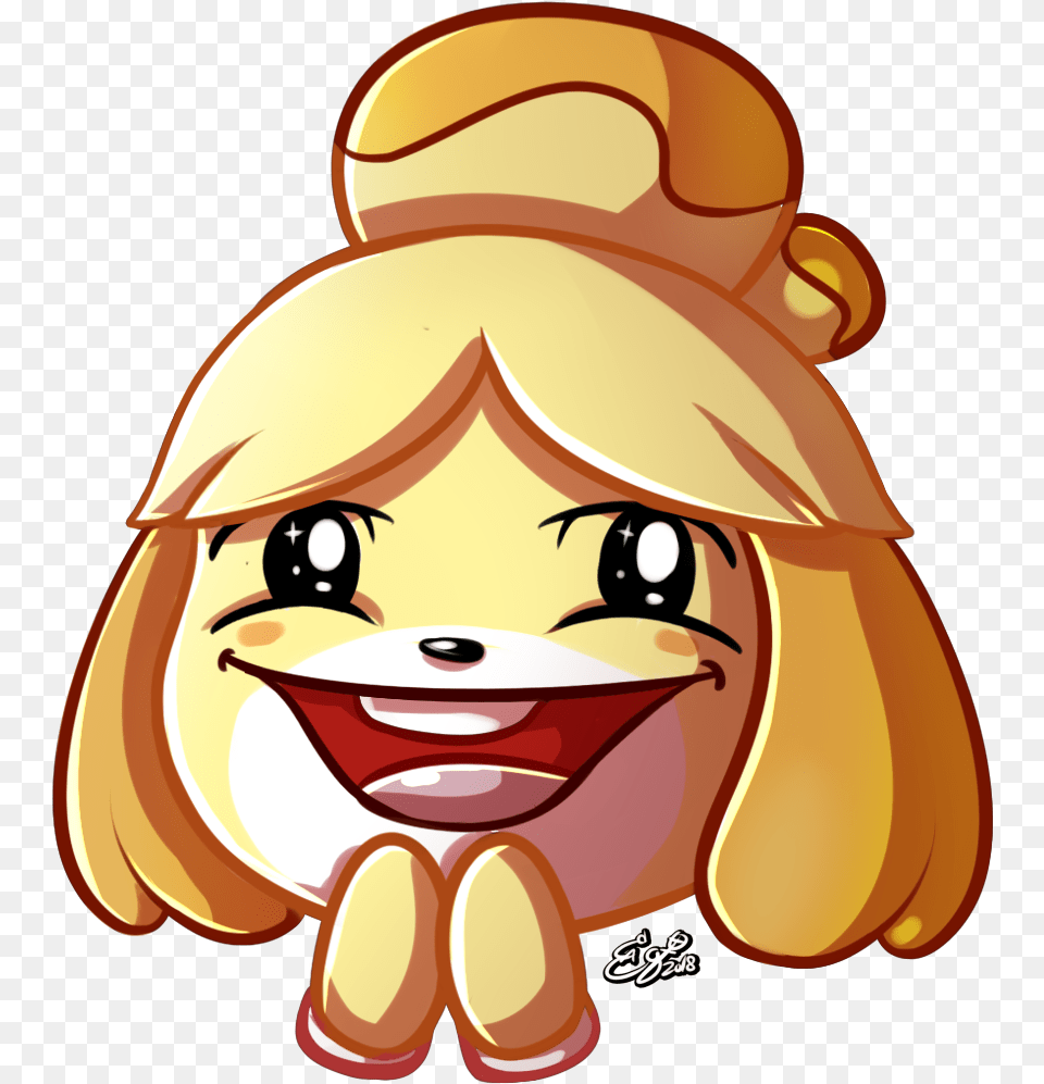 Isabelle Is Coming To Smash Emote Discord Anime Transparent, Baby, Person, Face, Head Png