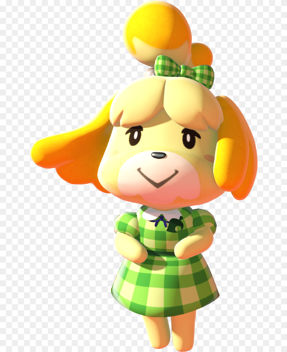 Isabelle Shared Isabelle Spring Dress Animal Crossing, Toy, Baby, Person, Doll Free Transparent Png