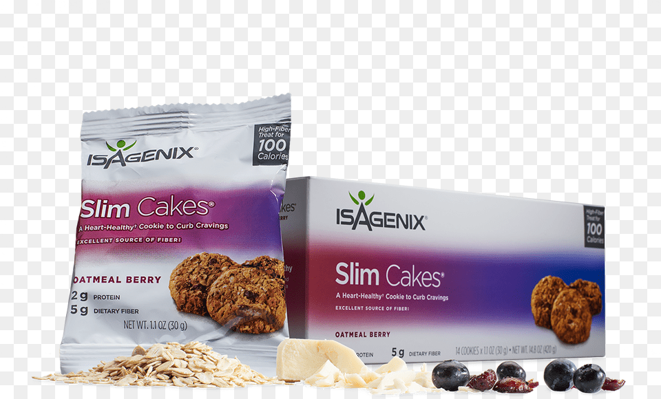 Isagenix Slim Cakes, Advertisement, Bread, Food Free Png Download