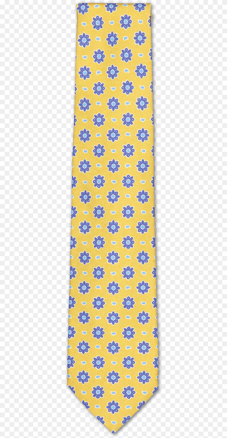 Isaia Tie Yellow Blue Medallion Necktie, Accessories, Formal Wear Free Png Download