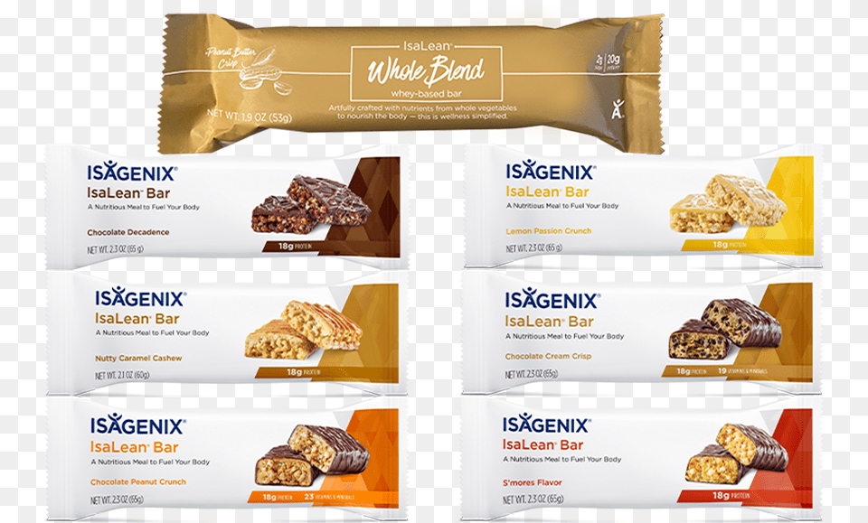 Isalean Bar Isagenix Bars, Text, Food, Sweets Png Image