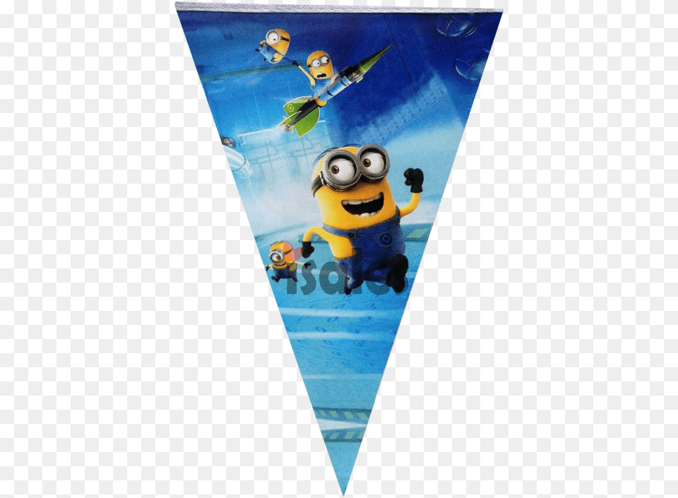 Isales Minion Theme Flag Pennant Happy Birthday Minions, Aircraft, Airplane, Transportation, Vehicle Free Png