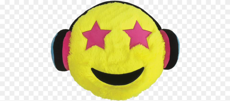 Iscream Headphones Emoji Pillow Emoji Pillow, Plush, Toy Png Image