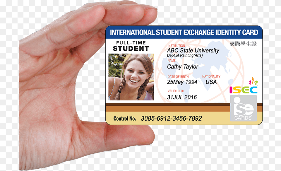 Isec Is A High Quality Full Color Photo Id Card That, Text, Person, Face, Head Free Transparent Png