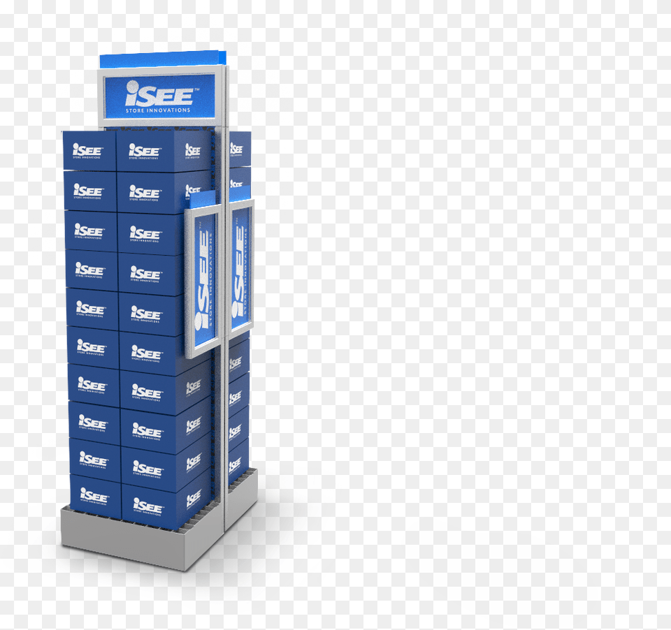 Isee Multistack Beverage Floor Display Back To Back Convenience Store Stack Display, Kiosk, Machine Free Png