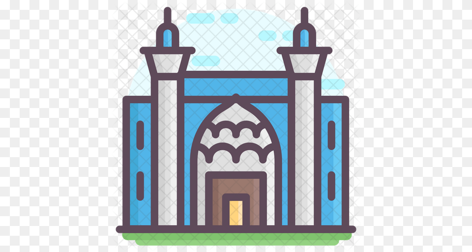Isfahan Mosque Icon Illustration, Architecture, Building, Dome, Arch Png Image