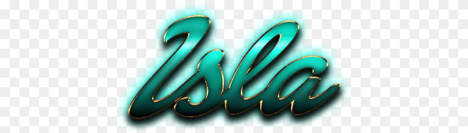 Isla Name Logo Oval, Text, Art, Light Png