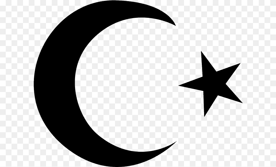 Islam Clipart Moon Stars Islam Moon, Star Symbol, Symbol, Nature, Night Png Image