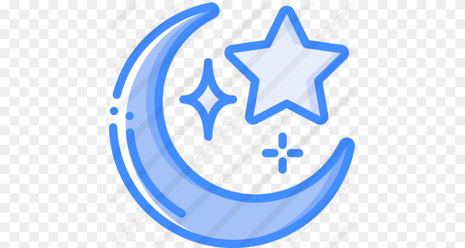 Islam Cultures Icons Blue Star Icon, Nature, Night, Outdoors, Star Symbol Png
