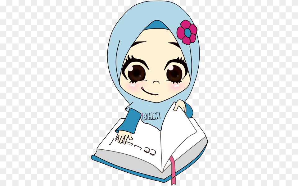 Islam Reading Quran Cartoon, Publication, Book, Clothing, Hat Png