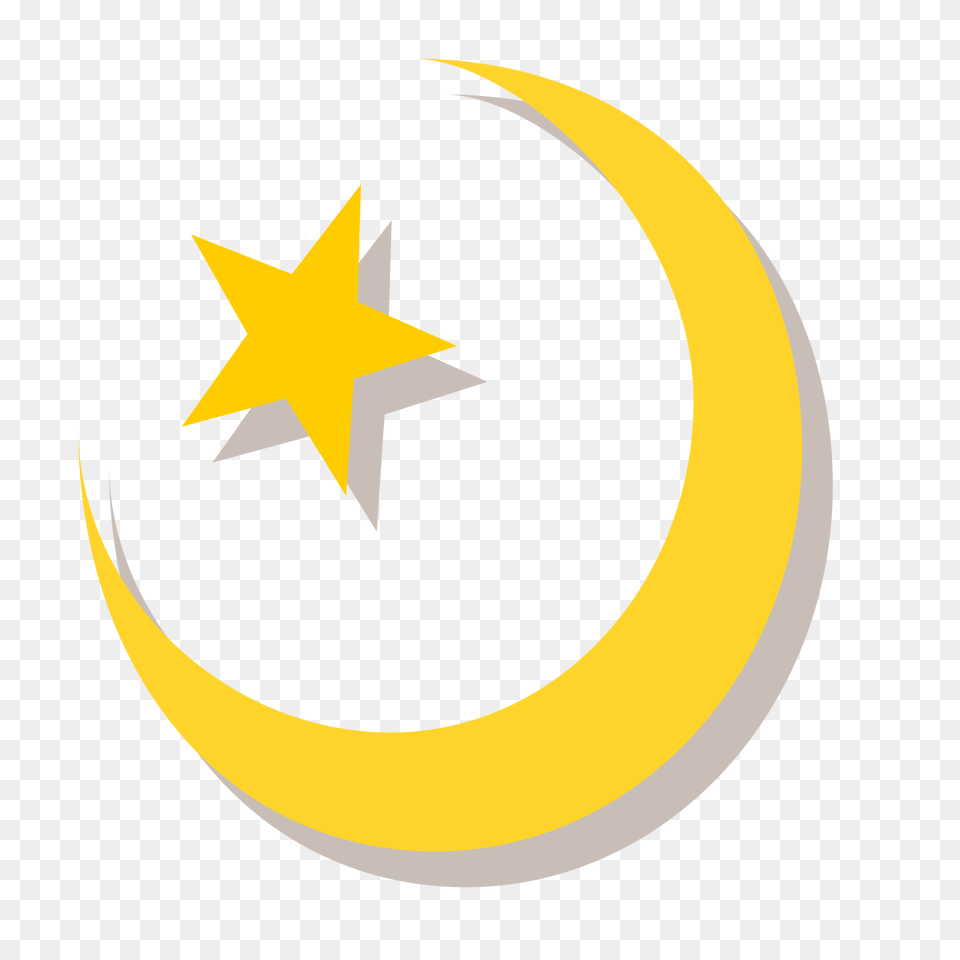 Islam Symbol Plane, Star Symbol, Astronomy, Moon, Nature Png Image