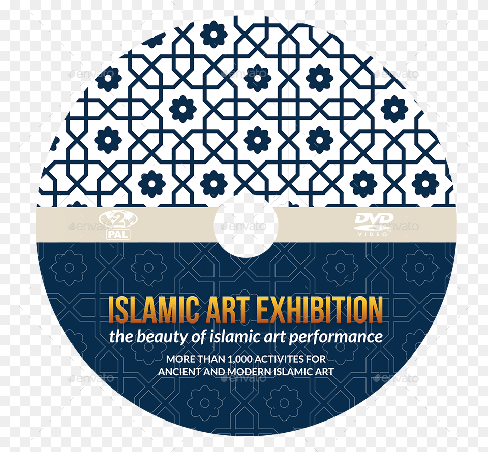 Islamic Art Exhibition Dvd Cover And Label Template Islamic Dvd Logos, Advertisement, Poster, Disk Png Image