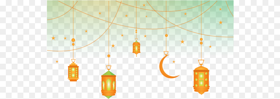 Islamic Background With Lamp, Chandelier, Lantern, Lighting Free Transparent Png