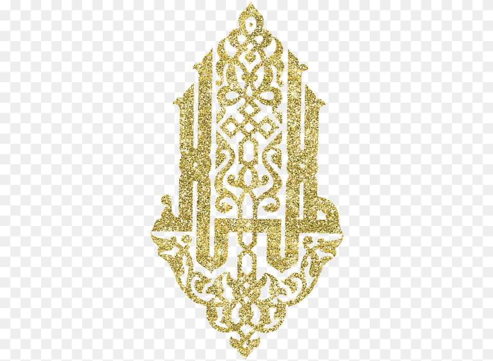Islamic Calligraphy Gold Ottoman Authentic Shapes Wall Stickers Plane Wall Stickers Decorative, Pattern, Accessories, Cross, Symbol Png Image