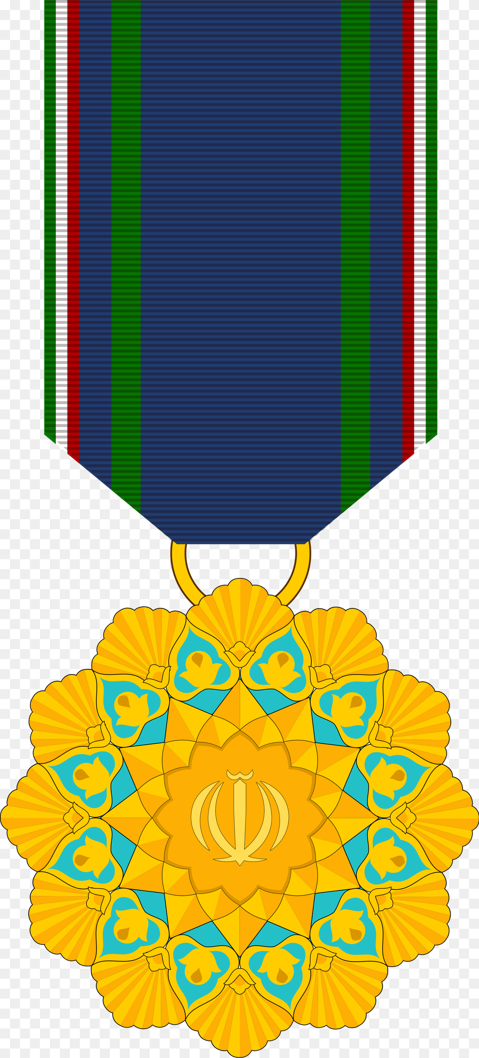 Islamic Republic Medal Of Honor, Gold, Accessories, Gold Medal, Trophy Png