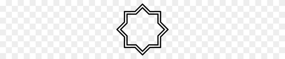 Islamic Star Icon, Symbol, Cross, Logo Png Image