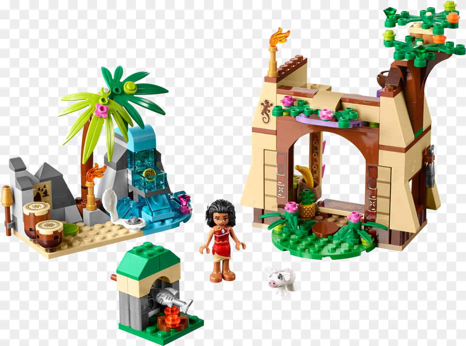 Island Adventure Lego Disney Princess Moana Island Adventure, Person, Toy, Lego Set Png