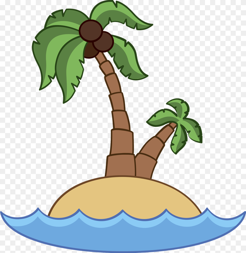 Island Clipart, Tree, Plant, Palm Tree, Food Free Png Download
