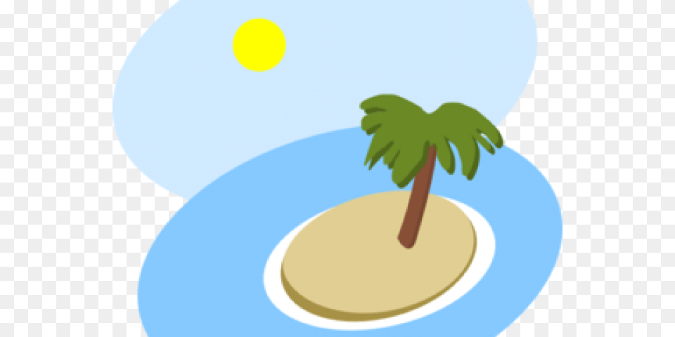 Island Clipart Cartoon, Palm Tree, Plant, Tree, Land Png