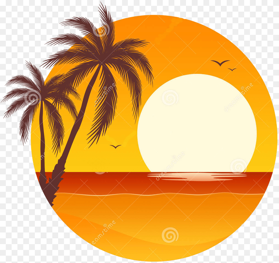 Island Clipart Sun Set, Nature, Outdoors, Sky, Tropical Png