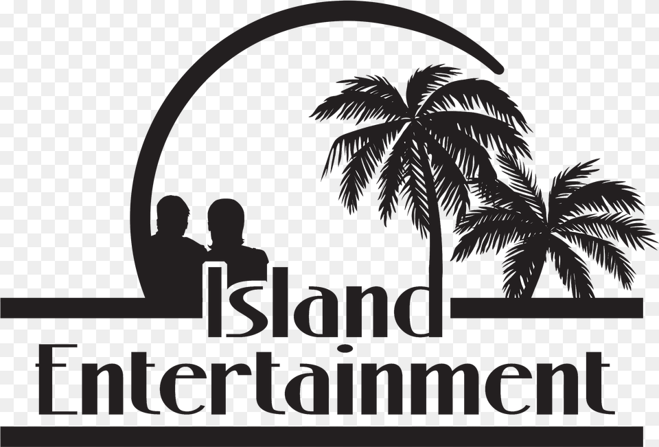 Island Entertainment Kc Transparent Background Palm Trees Silhouette, Palm Tree, Tree, Plant, Vegetation Free Png
