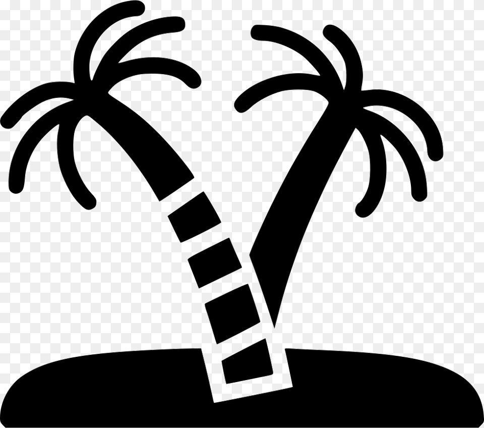 Island Icon, Palm Tree, Plant, Stencil, Tree Png Image