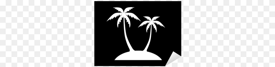 Island Icon Language, Palm Tree, Plant, Stencil, Tree Free Png