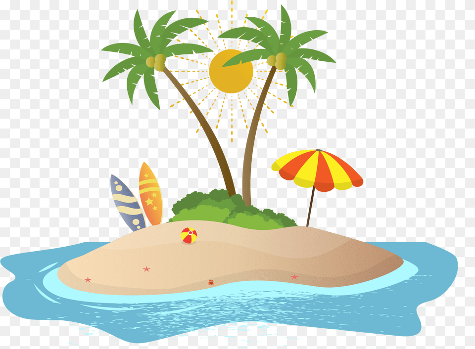 Island Vector 5 Image Island, Water, Summer, Land, Nature Free Png