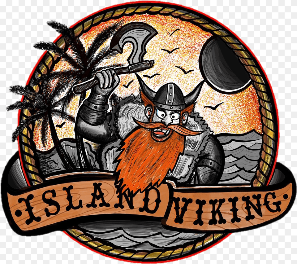 Island Viking Illustration, Art, Adult, Male, Man Free Png Download