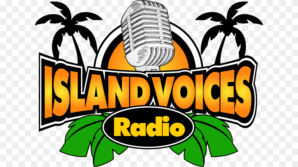 Island Voices Radio Tue January 08 2019island Voices Palm Tree Silhouette Clip Art, Plant, Vegetation, Logo, Food Free Png Download