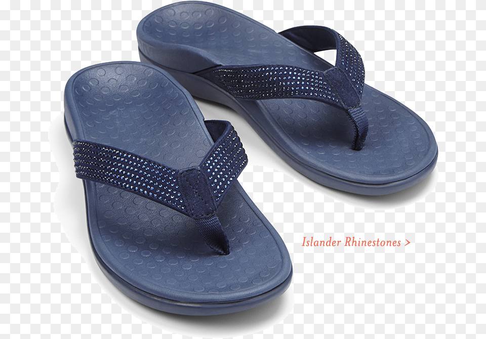Islander Rhinestones Toe Post Slipper, Clothing, Footwear, Sandal, Flip-flop Png Image