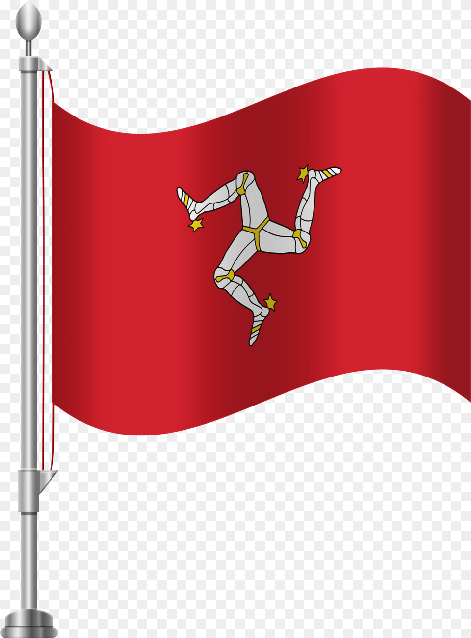Isle Of Man Flag Clip Art Honduras Flag On Pole, Person Free Transparent Png