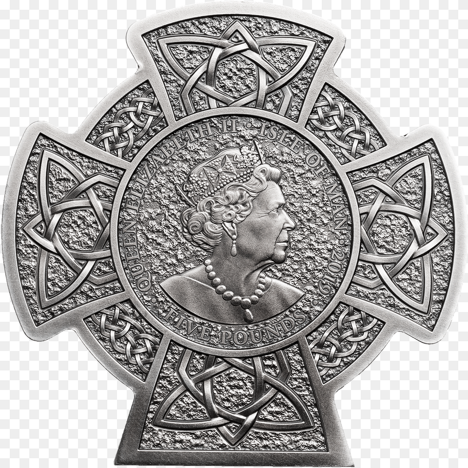 Isle Of Man Manannan 1st King Of Mann 5 2019 Antique, Cross, Face, Head, Person Free Transparent Png