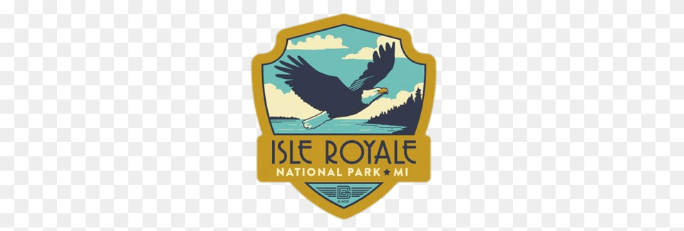 Isle Royale National Park Emblem, Logo, Animal, Badge, Bird Free Png