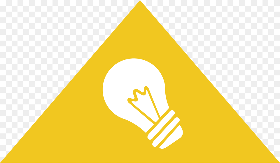 Islo Icons Sloac Skyline College Light Bulb, Triangle, Lightbulb Png Image
