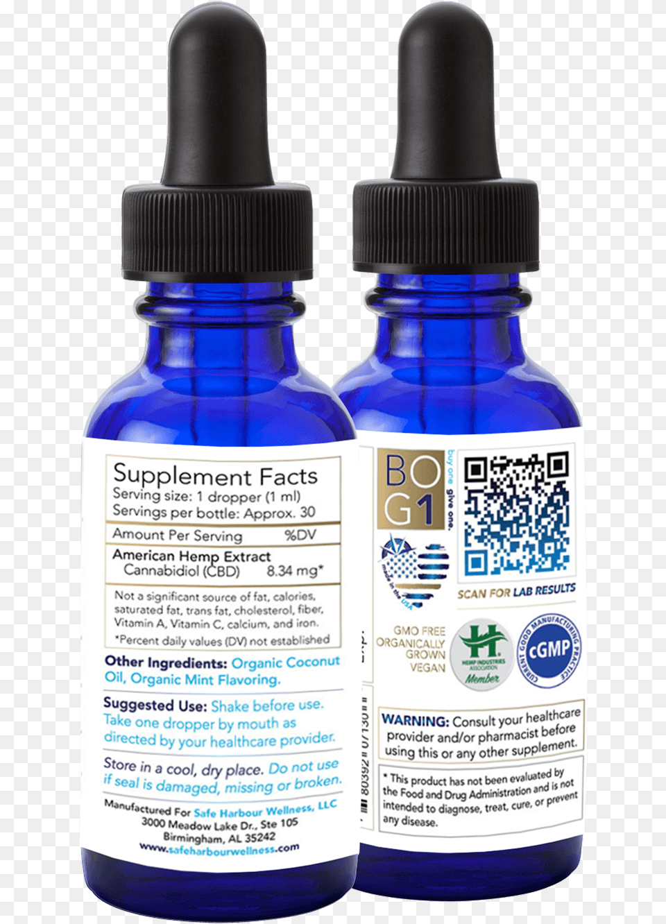 Iso 250 V2 Mock Up 2pack Back Cannakids Cbd Ck005 Tincture, Bottle, Qr Code Free Png