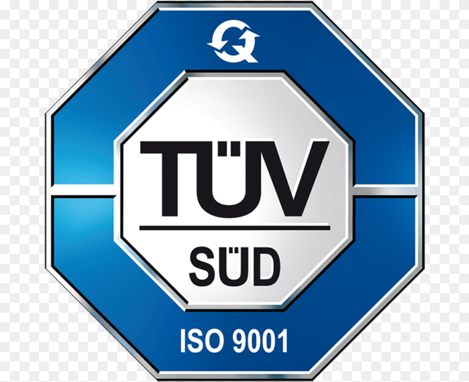 Iso Certified Tuv Sud Iso 9001 Logo, Sign, Symbol, Road Sign Free Transparent Png