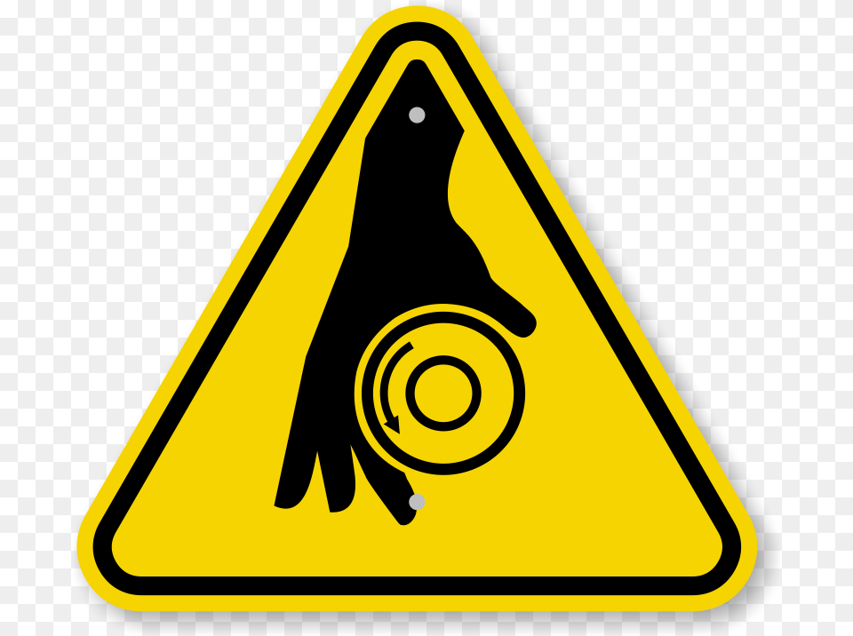 Iso Rotating Shaft Warning Sign Symbol Rotating Warning Symbol, Road Sign Free Png