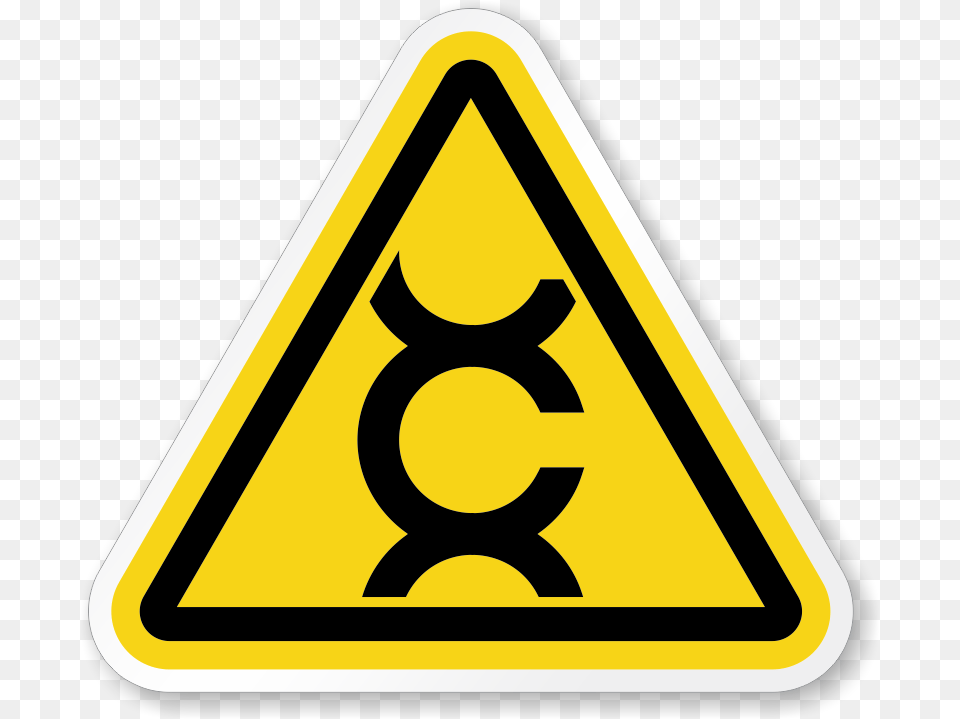 Iso Triangle Warning Sticker Radiation Controlled Area Sign, Symbol, Road Sign Free Png