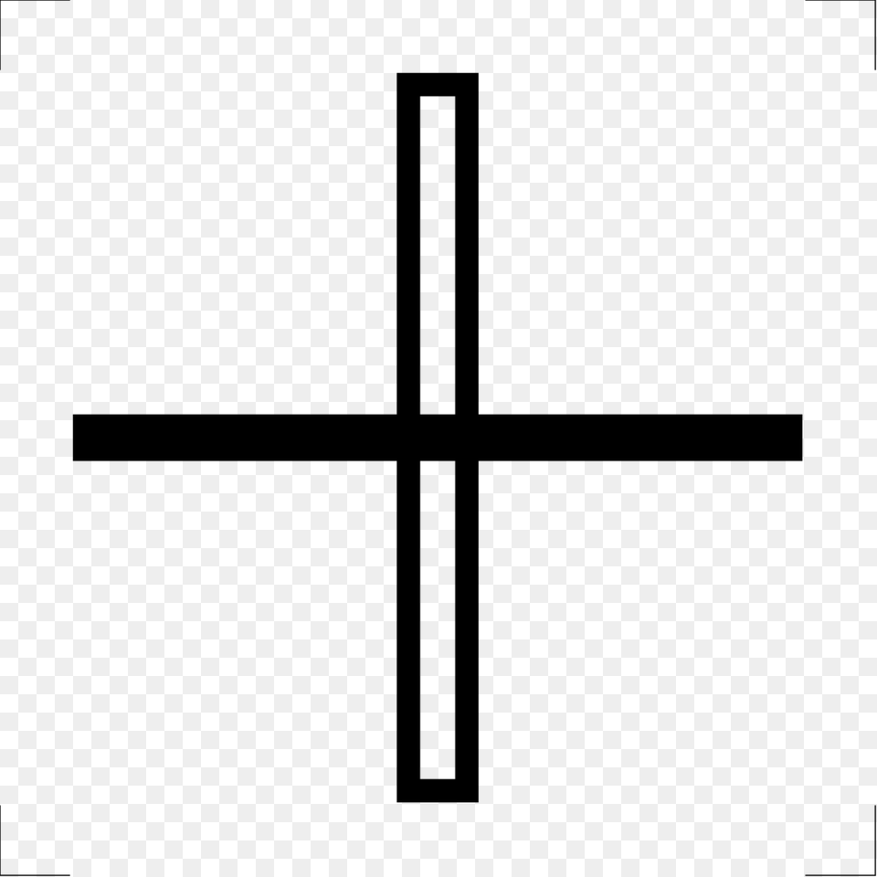 Isoiec 9995 10 048 Iec 6144 Symbol For Combining Cross, Gray Free Png Download