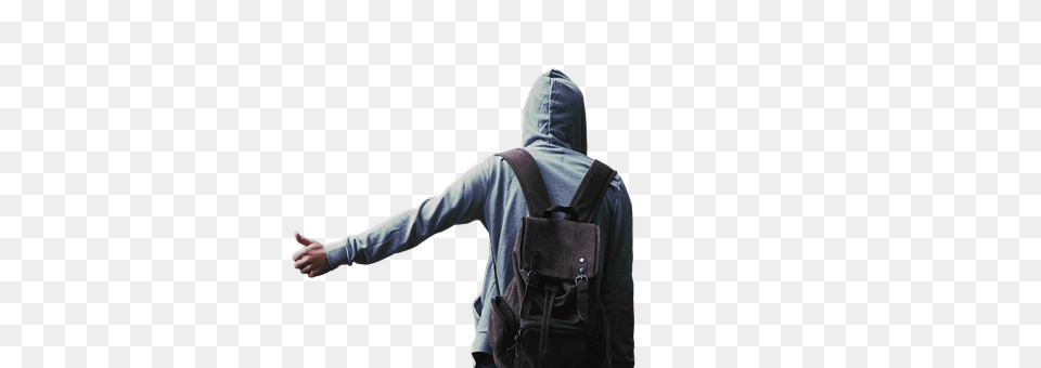 Isolated Hood, Person, Bag, Body Part Png Image