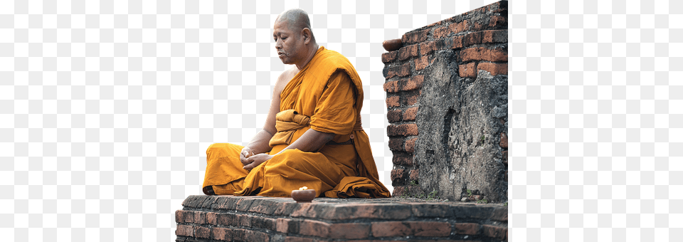 Isolated Monk, Person, Adult, Male Png Image