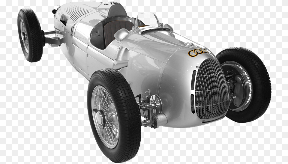 Isolated Audi Auto Union Classic Oldtimer Old Old Race Car, Wheel, Vehicle, Transportation, Spoke Png